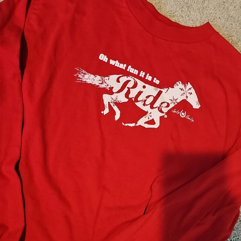 Red Horse Holiday Graphic T-Shirt